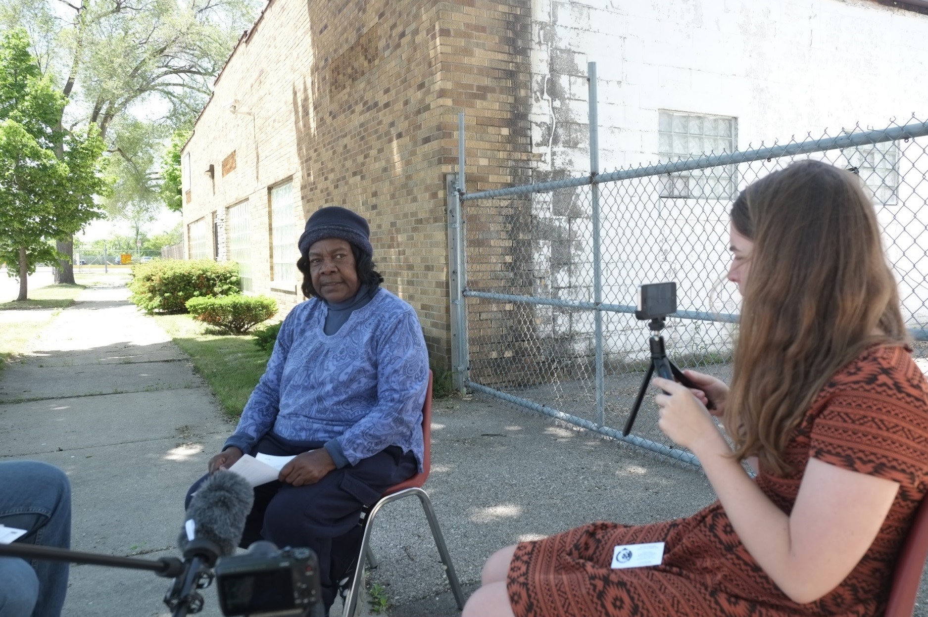 student interviews elder 